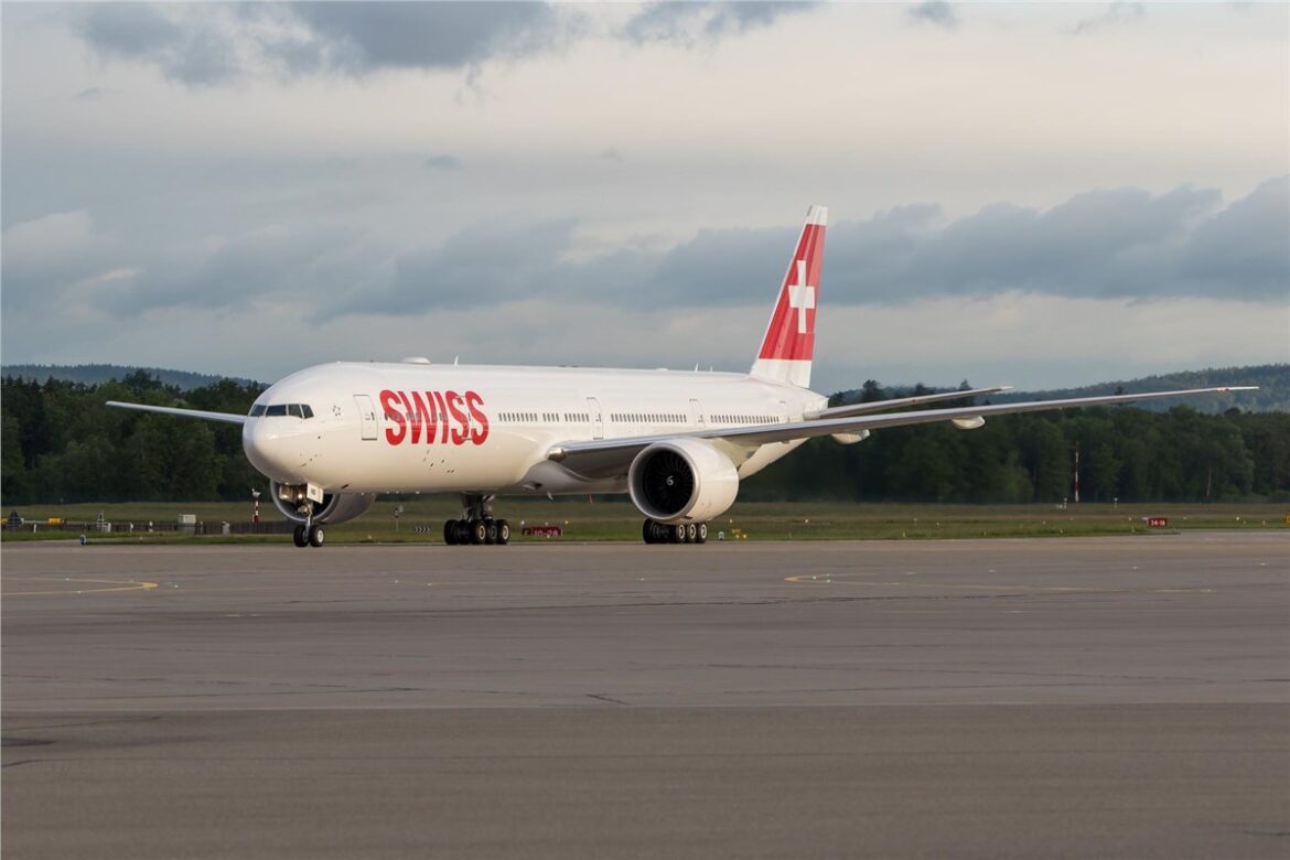 SWISS Lufthansa Technik partnership, Boeing 777 component support, Total Component Support TCS, 777-300ER MRO services, global spare parts pool, AeroSHARK fuel efficiency, sharkskin surface technology,